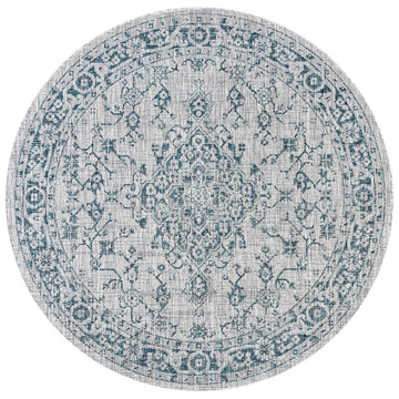 Rozetta Boho Medallion Textured Weave Indoor/outdoor Area Rug